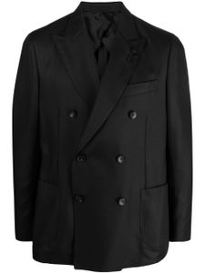 Lardini blazer croisé à revers pointus - Noir