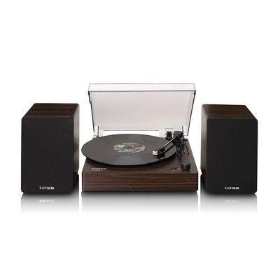 LENCO LS-200WD - Platenspeler met Bluetooth® - Twee externe luidsprekers en ingebouwde stereo versterker - Hout