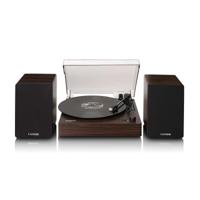 LENCO LS-200WD - Platenspeler met Bluetooth® - Twee externe luidsprekers en ingebouwde stereo versterker - Hout