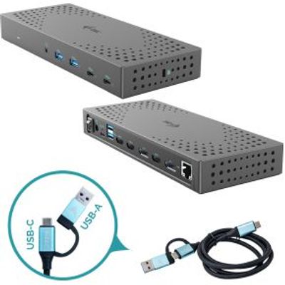 I-tec USB 3.0 / USB-C / Thunderbolt, 3x 4K Docking Station Gen 2 + Power Delivery 100W