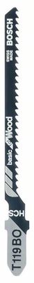 Bosch Accessoires Decoupeerzaagblad T 119 BO Basic for Wood 100st - 2608637879