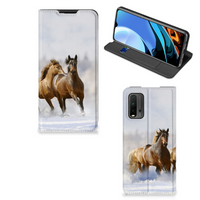 Xiaomi Poco M3 | Redmi 9T Hoesje maken Paarden - thumbnail