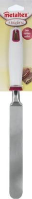 Metaltex flexibele spatel dolceforno 34 cm rvs wit/rood/zilver