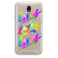 Loves: Samsung Galaxy J7 (2017) Transparant Hoesje