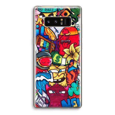 No Rules: Samsung Galaxy Note 8 Transparant Hoesje