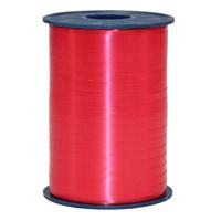 Sierlint of cadeaulint - rood - dun - 500 meter x 0.5 cm - Feestartikelen en versiering