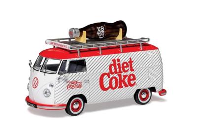 Kerstminiatuur Diet coke volkswagen met fles 1:43 - My village