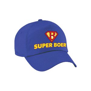 Super boer festival pet blauw volwassenen