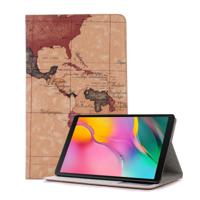 Kaart textuur horizontale Flip lederen case voor Galaxy tab A 10 1 (2019) T510/T515 met houder & kaartsleuven & portemonnee willekeurige textuur lev