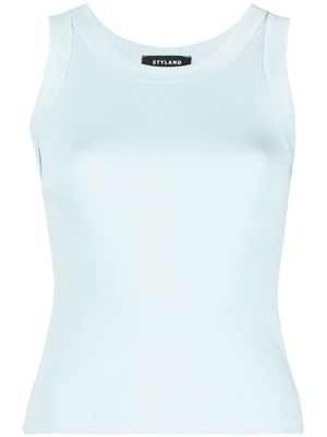 STYLAND débardeur en coton biologique - Bleu