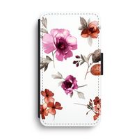 Geschilderde bloemen: iPhone XS Max Flip Hoesje