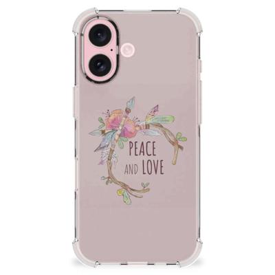 iPhone 16 Stevig | Bumper Hoesje | Boho Text iPhone 16 Stevig | Bumper Hoesje | Boho Text
