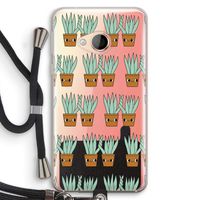 Sansevieria: HTC U Play Transparant Hoesje met koord
