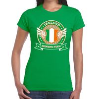 Groen Ireland drinking team t-shirt dames