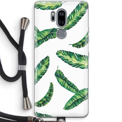 Lange bladeren: LG G7 Thinq Transparant Hoesje met koord