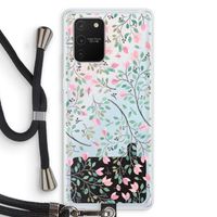 Sierlijke bloemen: Samsung Galaxy S10 Lite Transparant Hoesje met koord