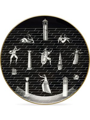 GINORI 1735 assiette décorative Passeggiata Archeologica 33 cm - Noir