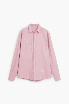 Geborduurde blouse - RED - XL