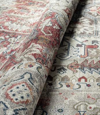 Laagpolig Vintage Vloerkleed Edessa Cream/Multi-160 x 230 cm