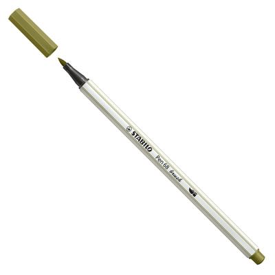 Stabilo pen 68 brush 37 modder groen