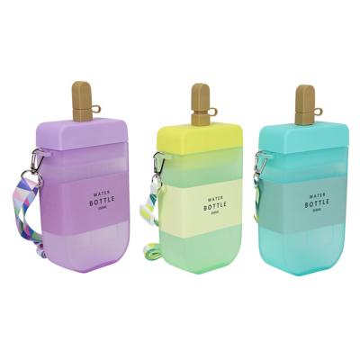 Drinkfles ijs-vorm met koord 20x11x4,3cm