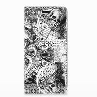 Mobiel BookCase Nokia 3.1 (2018) Skulls Angel