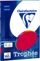 Kersenrood A4 papier 160 gram 50 vel Clairefontaine Trophée