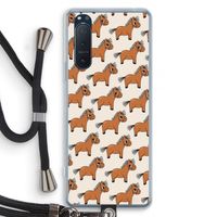 Pony: Sony Xperia 5 II Transparant Hoesje met koord