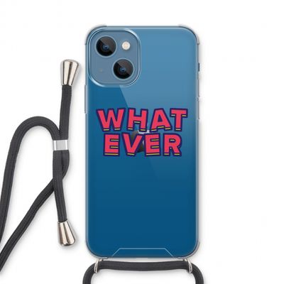 Whatever: iPhone 13 Transparant Hoesje met koord
