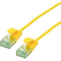 roline recycled material RJ45 (cross) Netwerkkabel Aansluitkabel CAT 6A U/UTP 0.3 m Geel