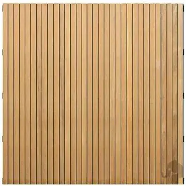 Elephant hardhout FSC tuinscherm "stripes black" recht 4,5x180x180cm glad / rvs
