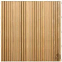Elephant hardhout FSC tuinscherm "stripes black" recht 4,5x180x180cm glad / rvs