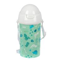 Waterfles Safta Dino Groen PVC 500 ml