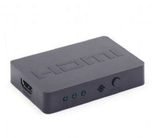 Gembird HDMI switch 3 in->1 uit met AB