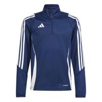 adidas Tiro 24 Trainingstrui 1/4-Zip Kids Donkerblauw Wit - thumbnail