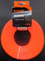 Kibani Maaidraad voor Bosmaaier / Grastrimmer - Rond - 2,4mm x 100m