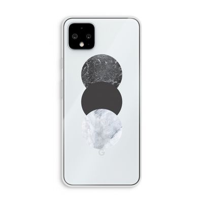 Marmeren cirkels: Pixel 4 XL Transparant Hoesje