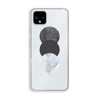 Marmeren cirkels: Pixel 4 XL Transparant Hoesje