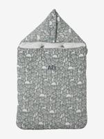 Engelennest KLEINE DINO van hydrofiel doek ijsblauw