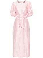 Baruni robe longue Hebo à taille ceinturée - Rose