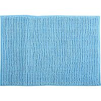 MSV Badkamerkleed/badmat tapijtje voor op de vloer - lichtblauw - 50 x 80 cm - Microvezel   -