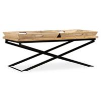 Salontafel 110x55x42 cm massief mangohout - thumbnail