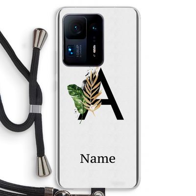 Charcoal Flora: Xiaomi Mi Mix 4 Transparant Hoesje met koord