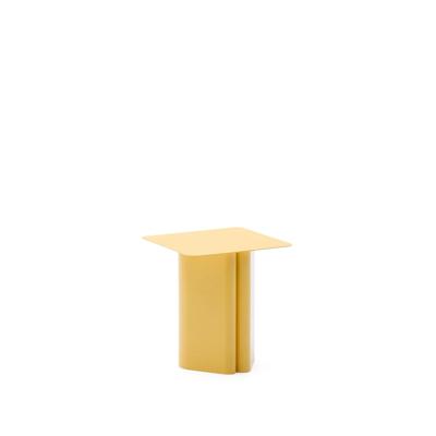 Kave Home Vierkante Bijzettafel 'Arvin' 42 x 42cm, kleur Geel