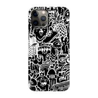 Vexx Black Mixtape: Volledig geprint iPhone 12 Pro Max Hoesje