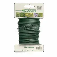 Nature Rubberband met Draad Groen 10m
