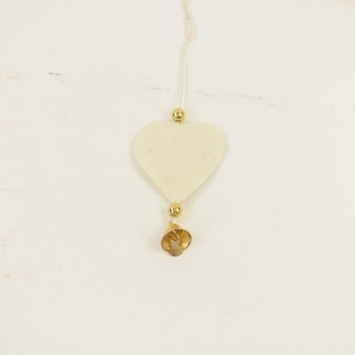 Hanger Ornament Hartjes Goud - set van 5