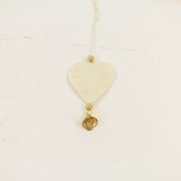 Hanger Ornament Hartjes Goud - set van 5