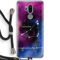 Sterrenbeeld - Donker: LG G7 Thinq Transparant Hoesje met koord