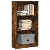 Boekenkast 60x24x109 cm bewerkt hout gerookt eikenkleurig